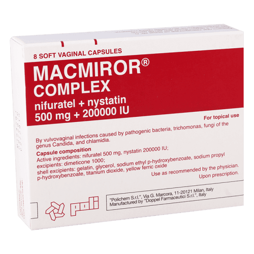 მაკმირორი კომპლექსი კაფსულა ვაგინალური 500მგ+200000სე #8