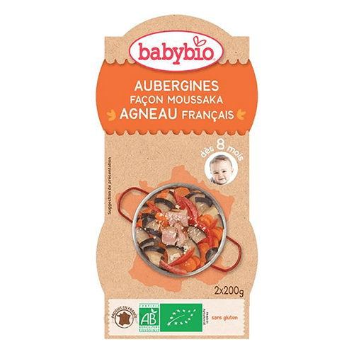 ბეიბიბიო - სადილი ბერძნული მუსაკა ბატკნის ხორცით /8თვ+/ 200გრ  #2