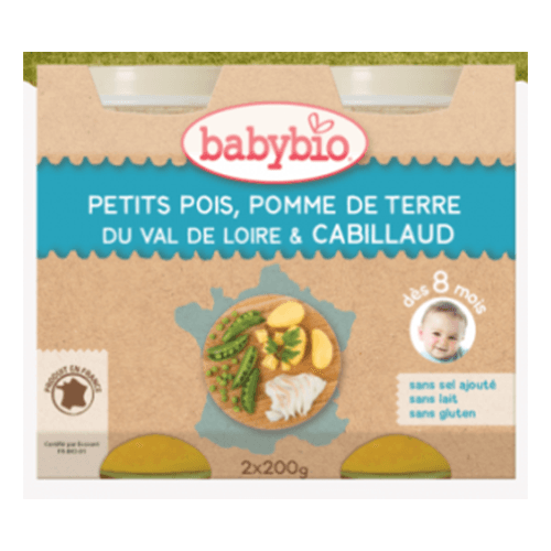 ბეიბიბიო - სადილი 'ლანჩ მენიუ' ვირთევზა ბოსტნეულის რაგუთი /8თვ+/ 200გრ  #2