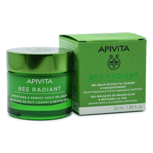 აპივიტა - ბი რადიანს სახის კრემი(გელ-ბალზამი) დაბერების პირველადი ნიშნების და დაღლილობის საწ. ღამის 50მლ