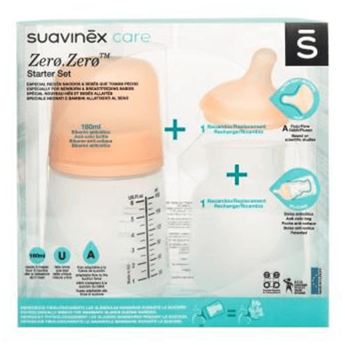 სუავინექსი - ანტიკოლიკური ბოთლის ნაკრები სილიკონი SU /0თვ/ 180მლ