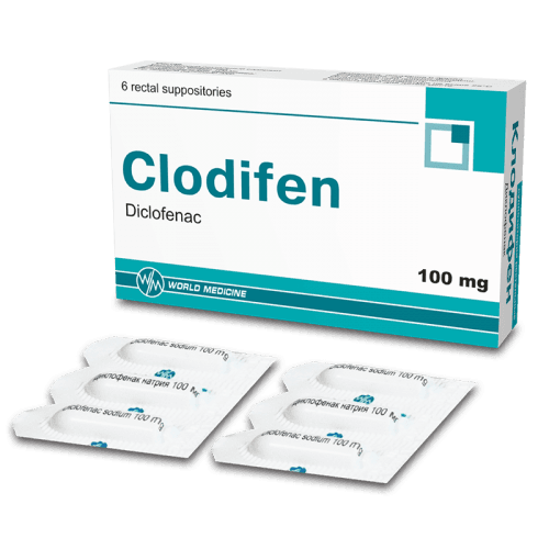 კლოდიფენი სანთელი რექტალური 100მგ #6