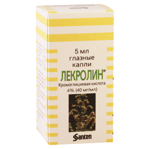 ლეკროლინი წვეთები თვალის 4% 5მლ ფლაკონი #1