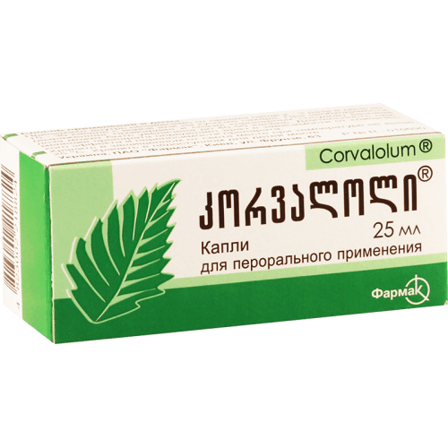 კორვალოლი წვეთები ორალური 25მლ ფლაკონი  #1