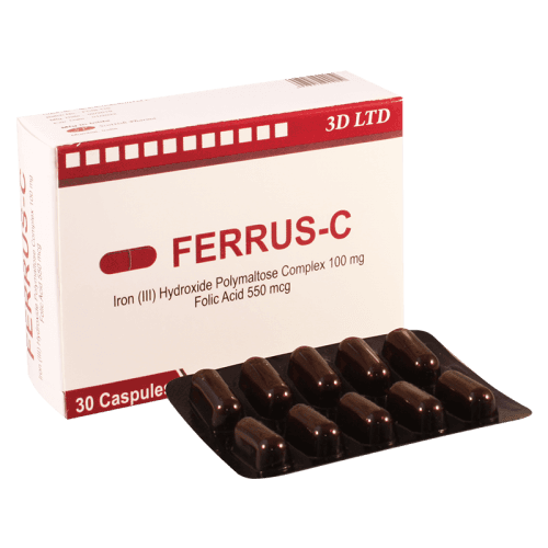 ფერუს-C კაფსულა 100მგ+550მკგ #30