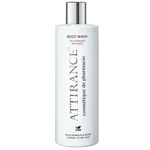 ატირანსი - შხაპის გელი წითელი ხილი ნორმალური და მშრალი კანი 400მლ