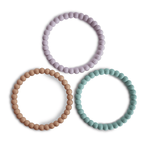 მუში - ღრძილების სამაჯური სილიკონის  ვარდისფერი  #3