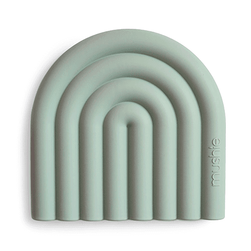 მუში - ღრძილების მასაჟორი ცისარტყელა მწვანე