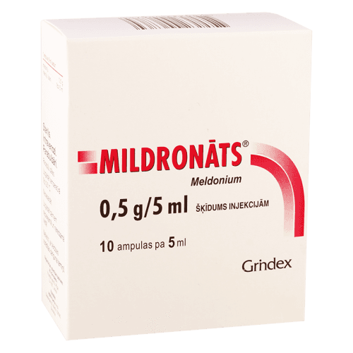 მილდრონატი ხსნარი საინექციო 100მგ/1მლ 5მლ ამპულა  #10