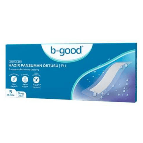 ლეიკო სტერილური B-good ჭრილობის სახვევი წყალგაუმტარი 9სმX25სმ  #1