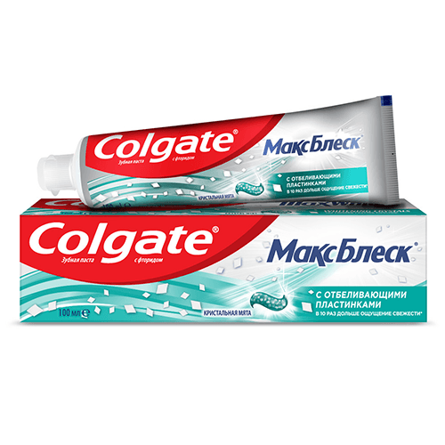 ქოლგეითი - კბ/პასტა Max Shine Crystal Mint მათეთრბელი 100მლ