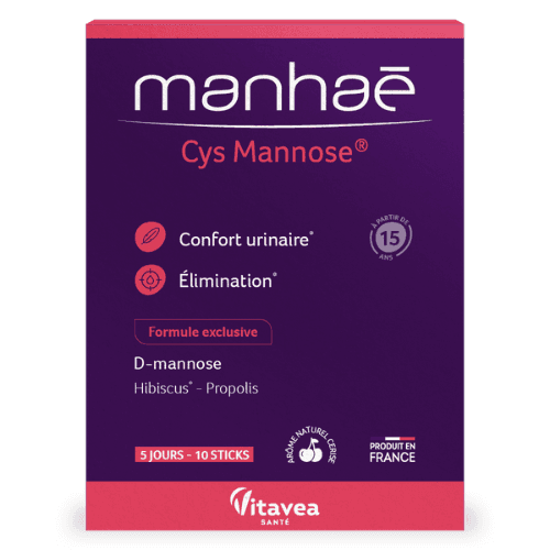 მანაე ცის მანოზა 'ცისტიტის საწინააღმდეგო' ფხვნილი ორალური ხსნარის მოსამზადებლად პაკეტი #10