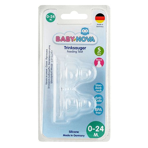 ბეიბი ნოვა - საწოვარა სილიკონის მრგვალ თავ რძის /0-24თვ/  #2
