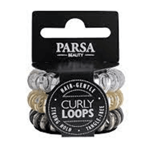 პარსა - თმის რეზინი სპირალური ფერადი მბზინავი  #3