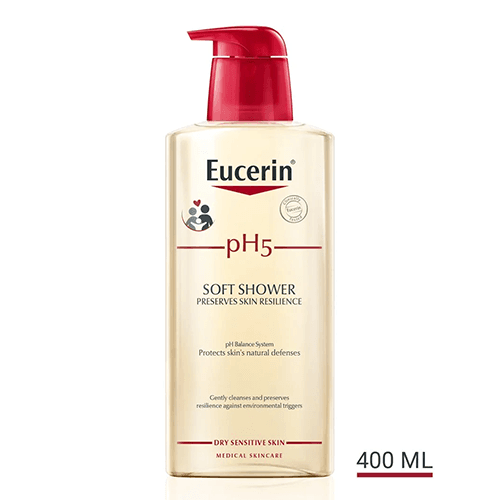 ეუცერინი - pH5 შხაპის გელი მგრძნობიარე. მშრალი კანის 400მლ