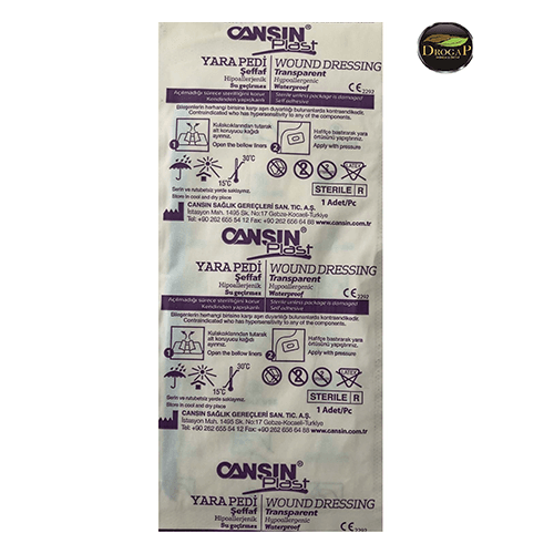 ლეიკო სტერილური CANSIN ჭრილობის სახვევი   9სმ/20სმ გამჭვირვ. წყალგაუმტარი  #1