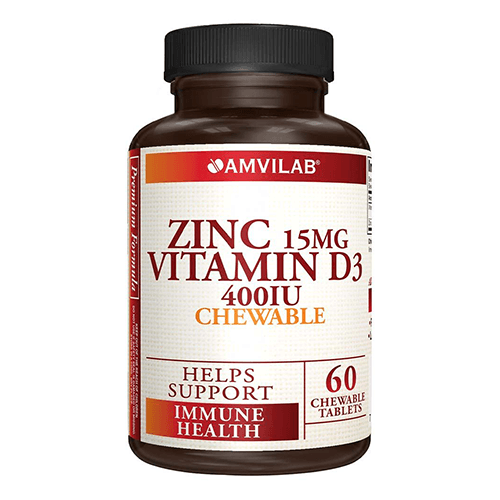 თუთია დ3 ამვილაბი ტაბლეტი საღეჭი #60