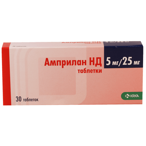 ამპრილანი HD ტაბლეტი 5მგ+25მგ #30