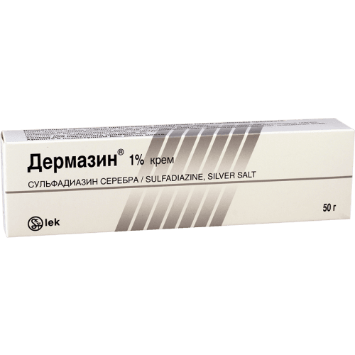 დერმაზინი კრემი 1% 50გრ ტუბი #1