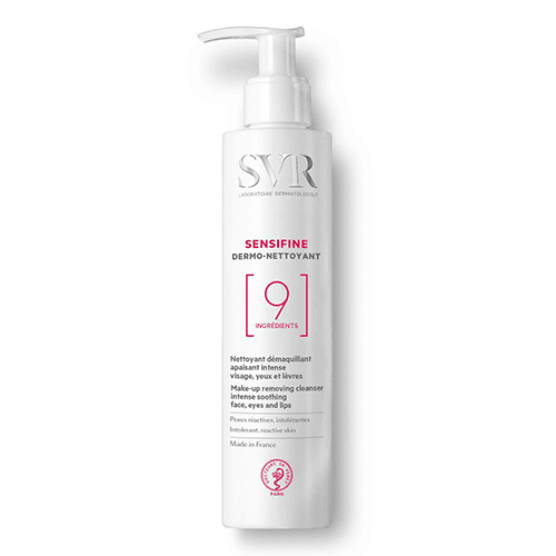 ესვიერი SVR -  SENSIFINE სახის გამწმენდი/მაკიაჟის მოსაშორებელი კრემ-გელი სახე/თვალი/ტუჩი მგრძნობიარე კანის 200მლ