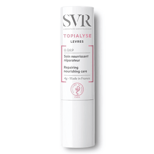 ესვიერი SVR -  TOPIALYSE ტუჩის ბალზამი მკვებავი.აღმდგენი.დამარბილებელი დაზიანებული/დახეთქილი ტუჩების 4.8გრ