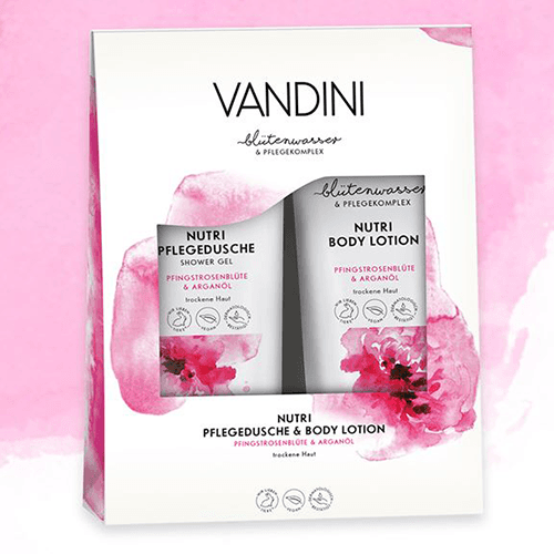 ვანდინი - სასაჩუქრე ნაკრები NUTRI შხაპის გელი/ტანის ლოსიონი 2X200მლ