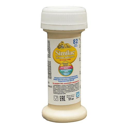 სიმილაკ - რძე პროტეინ პლიუსივ /0თვ+/ 59მლ