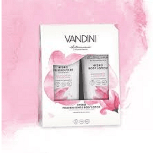 ვანდინი - სასაჩუქრე ნაკრები HYDRO შხაპის გელი/ტანის ლოსიონი მაგნოლია/ნუშის ზეთი 2X200მლ