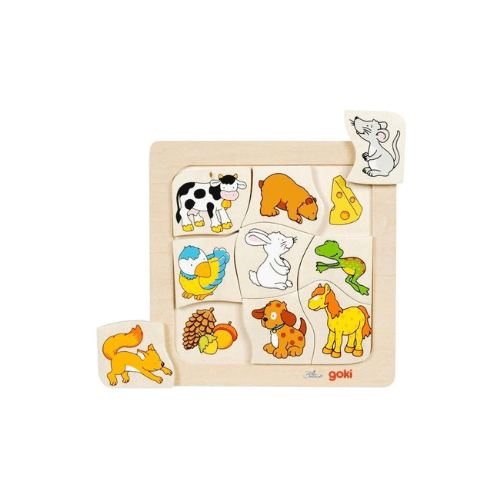 გოკი - სათამაშო ფაზლი 'ვინ რას ჭამს' /2წლ+/