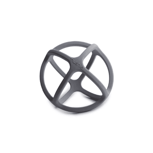 მუში - ღრძილების მასაჟორი ბურთი ნაცრისფერი