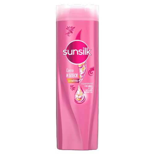 სანსილკი - შამპუნი ბზინვარების თხელი. ყველა ტიპის თმის 350მლ