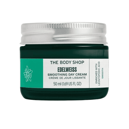 ბოდი შოპი - ედელვაისი სახის დამაგლუვებელი დღის კრემი 50მლ