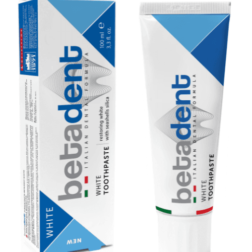 ბეტადენტი - კბ/პასტა მათეთრებელი White action 100მლ