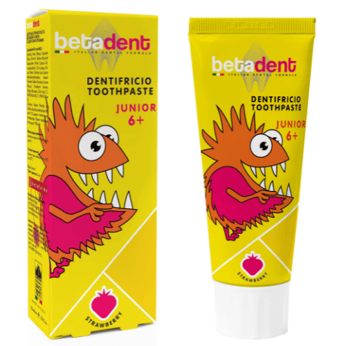 ბეტადენტი - კბ/პასტა ბავშვის მარწყვი 6+წელი 75 მლ
