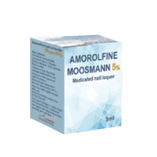 ამოროლფინი მუსმანი ლაქი ფრჩხილის 5% 3მლ ფლაკონი მინის #1