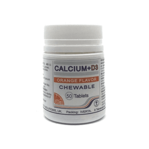 კალციუმი+დ3 ტაბლეტი საღეჭი 600მგ+460სე  #50