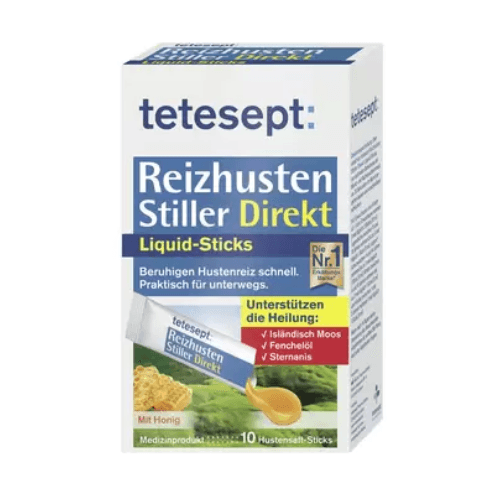 ტეტესეპტი მშრალი ხველის სიროფი სიროფი პაკეტი #10