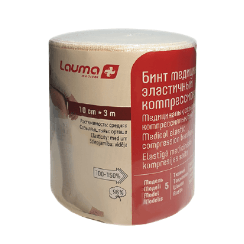 ლაუმა - ბინტი ელასტიური 10სმ X 3.0მ
