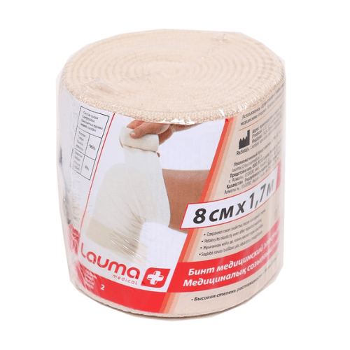 ლაუმა - ბინტი ელასტიური  8სმ X 1.7მ