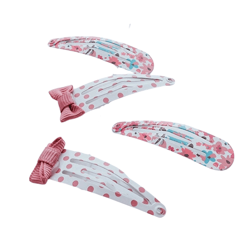 პარსა - თმის სამაგრი საბავშვო მეტალის ბაფთებით ფერადი  #4