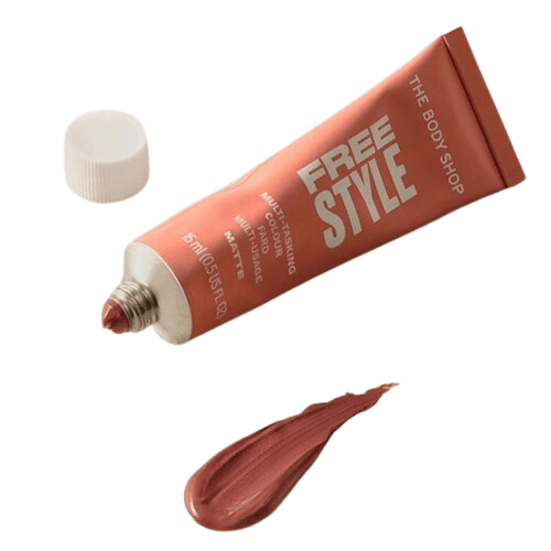 ბოდი შოპი - Make Up FREE STYLE - მულტი ფუნქციური ტუჩის/ლოყის/თვალის მატტი საცხი FLOW 15მლ