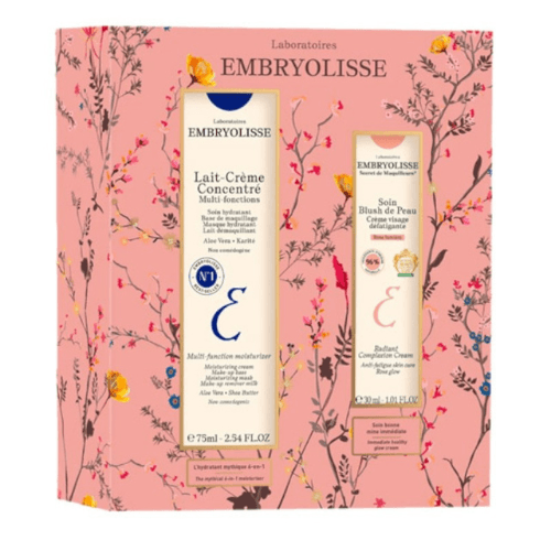 ამბრიოლისი - სასაჩუქრე ნაკრები მულტი ფუნქციური კონცენტრატი.რძე-კრემი 75მლ + სახე/თვალის გელ-კრემი Apricot Glow 30მლ