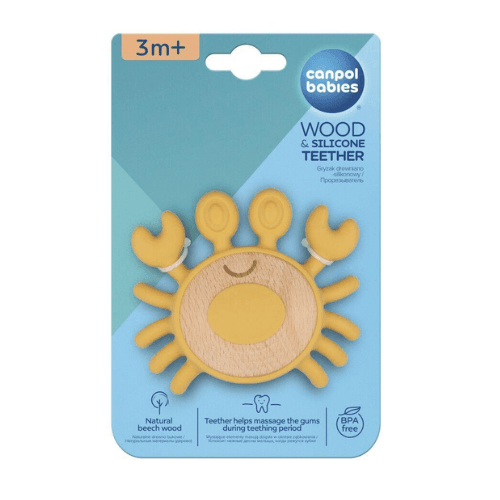 კანპოლი - ღრძილების მასაჟორი სილიკონი და ხე 'კიბორჩხალა' 80/306