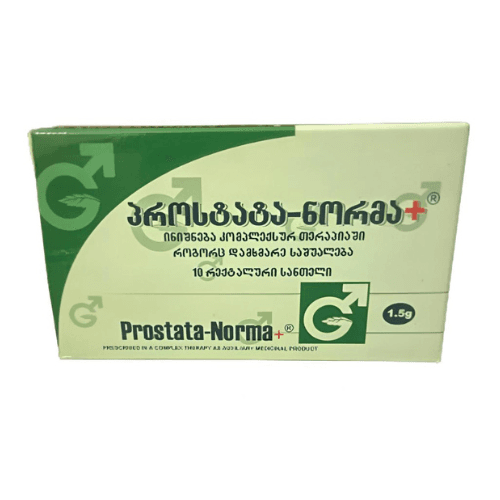 პროსტატა-ნორმა+ სანთელი რექტალური 1.5გრ #10