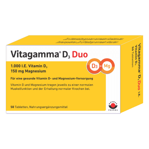 ვიტაგამა დ3 დუო ტაბლეტი 1000სე+150მგ #50