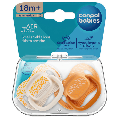 კანპოლი - მატყუარა სილიკონის სიმეტრიული  'მთები' ყვითელი /18 თვ+/ 34/932  #2