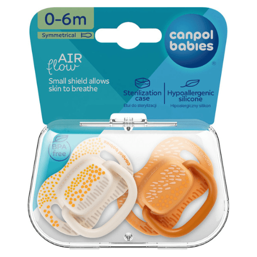 კანპოლი - მატყუარა სილიკონის სიმეტრიული  'მთები' ყვითელი /0-6 თვ/ 34/930  #2