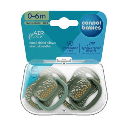 კანპოლი - მატყუარა სილიკონის სიმეტრიული  'მთები' მწვანე /0-6 თვ/ 34/930  #2