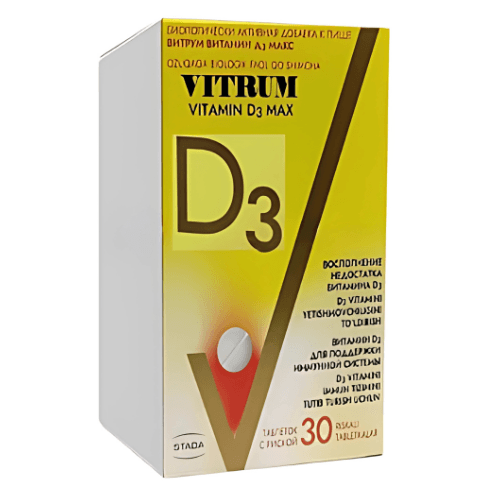 ვიტრუმი ვიტ D3 მაქსი ტაბლეტი #30