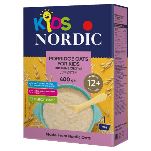 ნორდიკი - ფაფა ურძეო ..ქიდსი' შვრია /12თვ+/ 400გრ